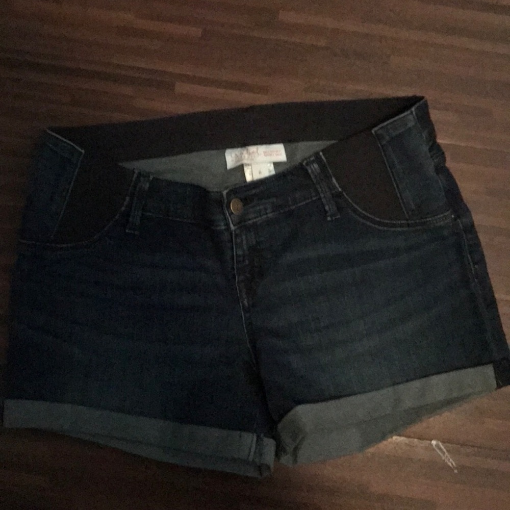 target maternity side stretch shorts
